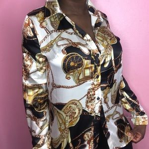Prettylittlething Satin Blouse